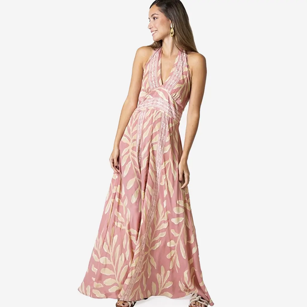 15 Tantrend "Boho Soul" Ολόσωμη Φόρμα Με Floral Τύπωμα – Ροζ - Image 1
