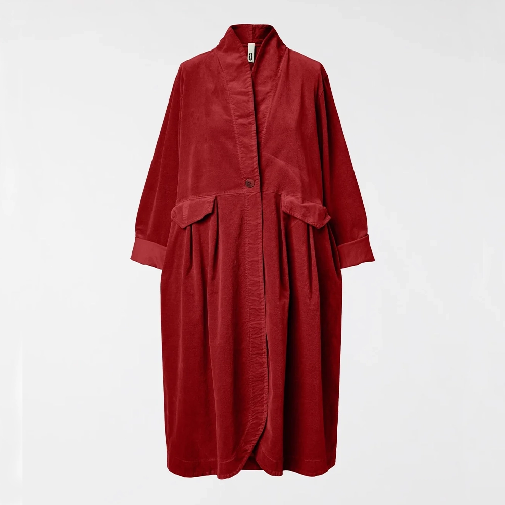 217912BORDEAUX Wendy Trendy γυναικείο βελούδινο παλτό μπορντώ/ overcoat στο ladyfox.gr