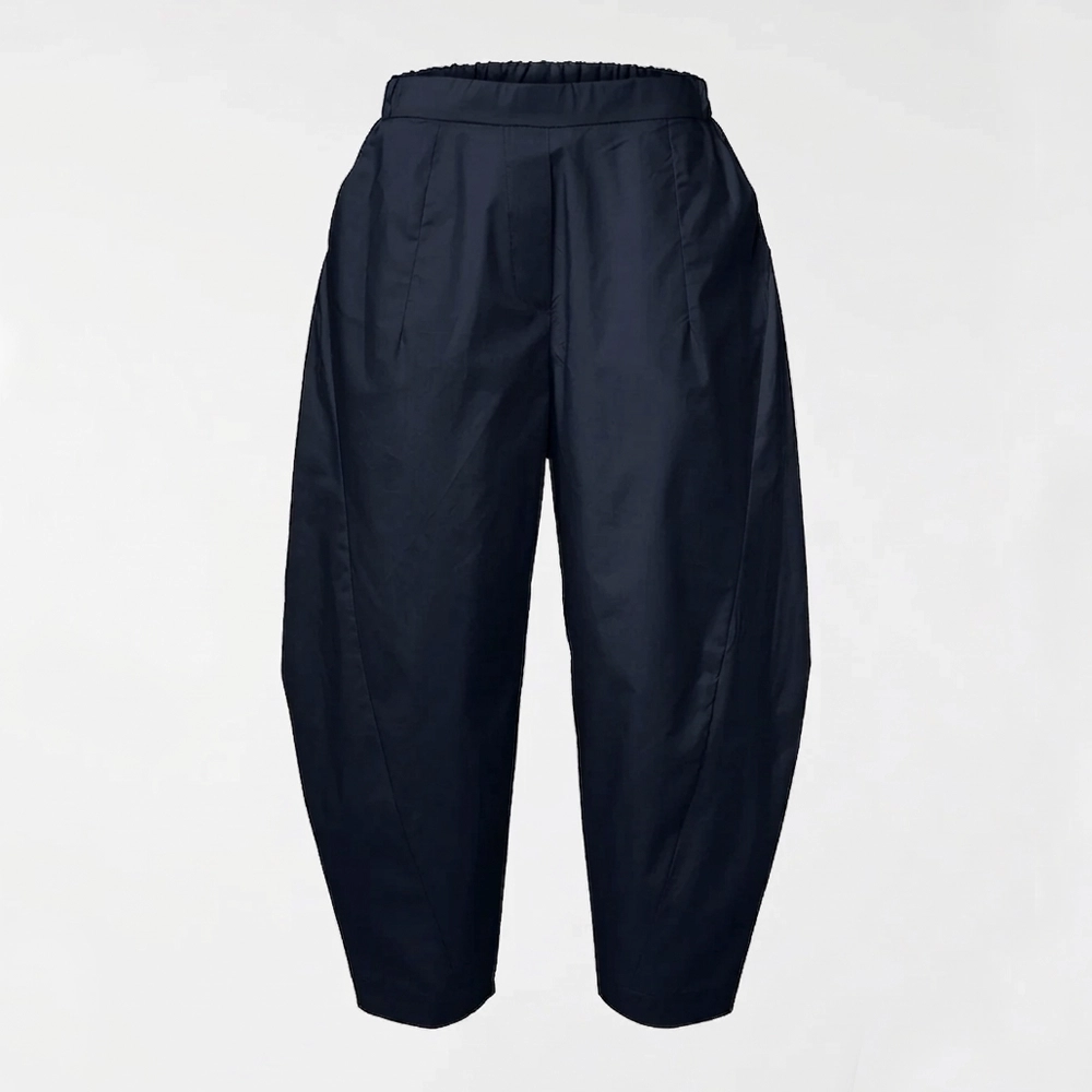 791473blue Βαμβακερό Balloon Παντελόνι "Tapered Ankle" – Wendy Trendy - Image 1