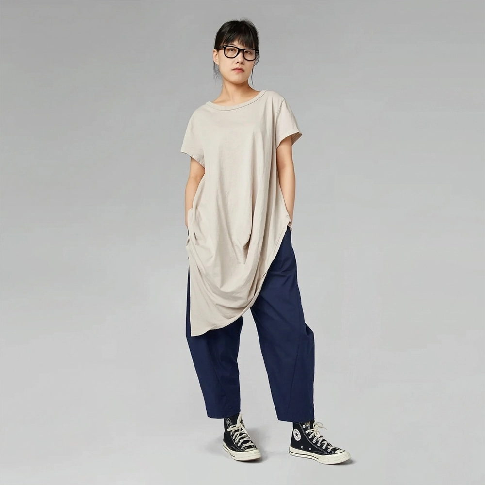 791473bluemodel Βαμβακερό Balloon Παντελόνι "Tapered Ankle" – Wendy Trendy - Image 2