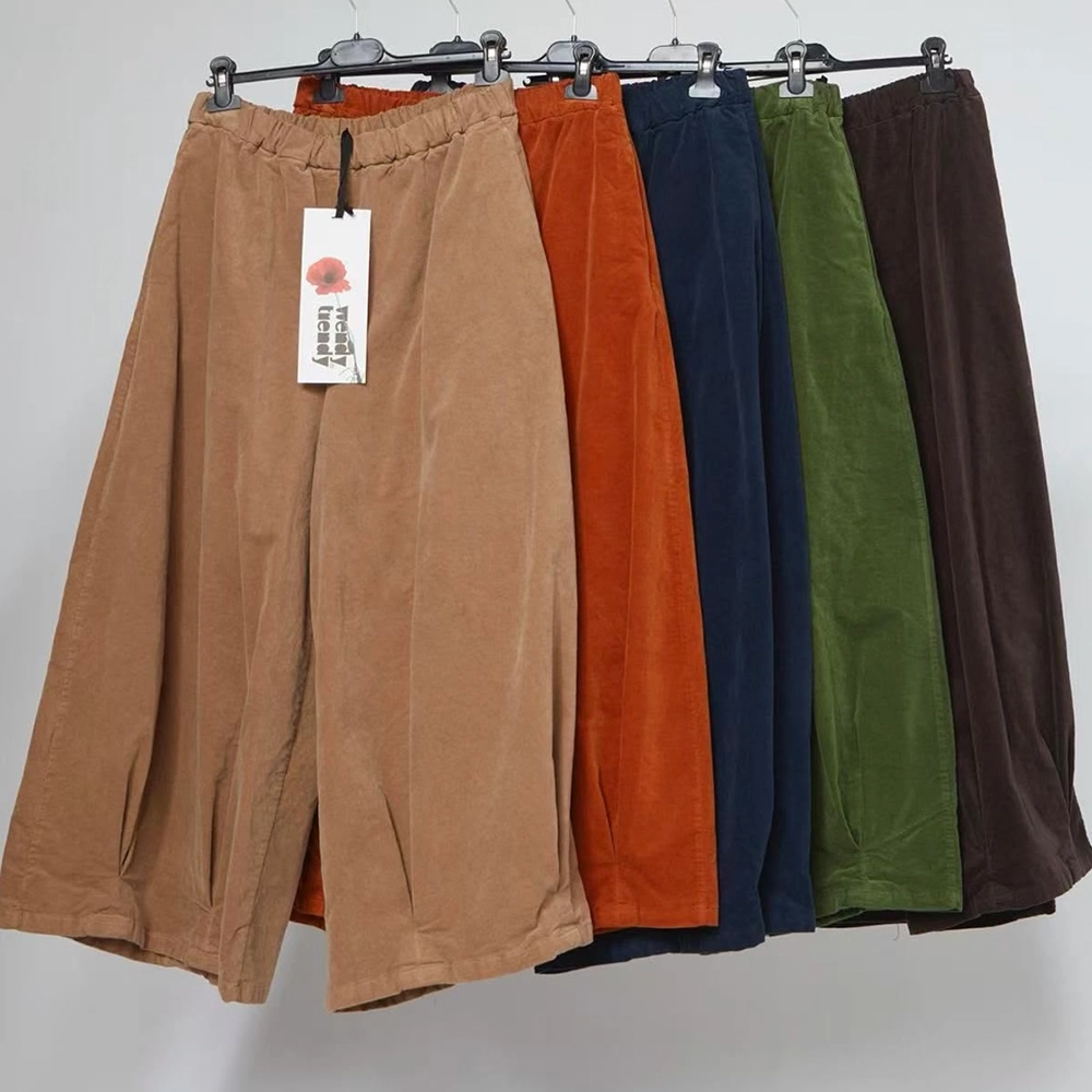 824111pantaloni colours Wendy Trendy Γυναικεία Βελουτέ Balloon Παντελόνα - Image 2