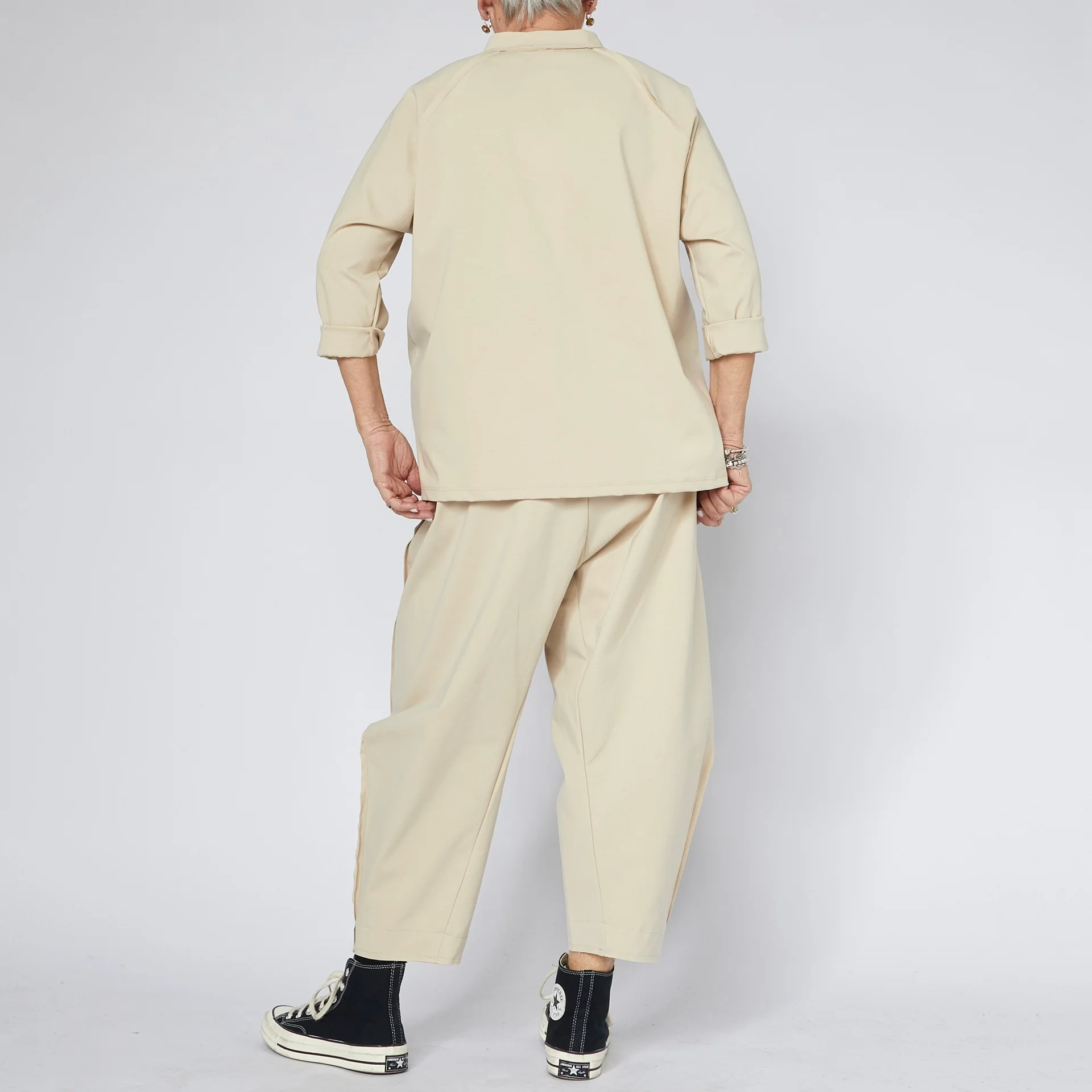 900021beigeback Wendy Trendy Punto Milano Παντελόνι - Μπεζ - Image 3