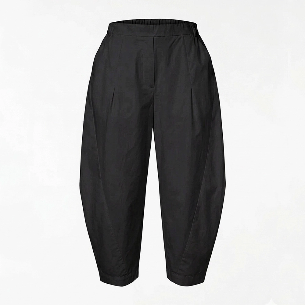 926020b lack Βαμβακερό Balloon Παντελόνι "Tapered Ankle" – Wendy Trendy - Image 3