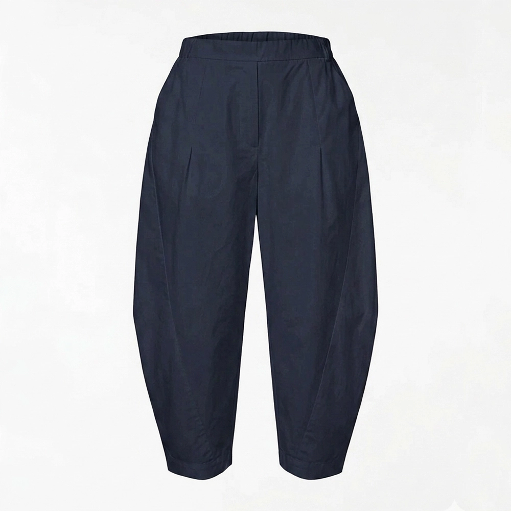 926020blue Βαμβακερό Balloon Παντελόνι "Tapered Ankle" – Wendy Trendy - Image 1