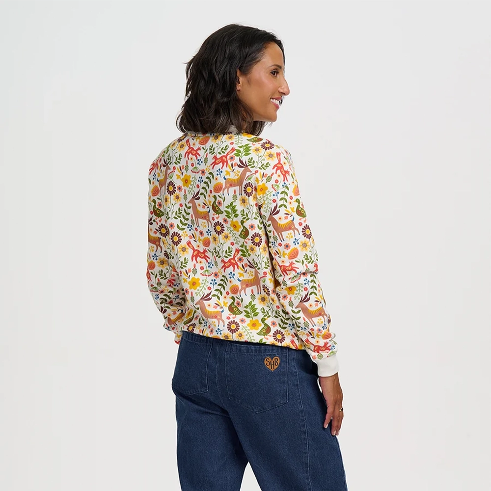 Sugarhill_Brighton_Noah_Sweatshirt_Cream_Forest_back Sugarhill Brighton Noah Φούτερ Cream Forest Folk - Image 4