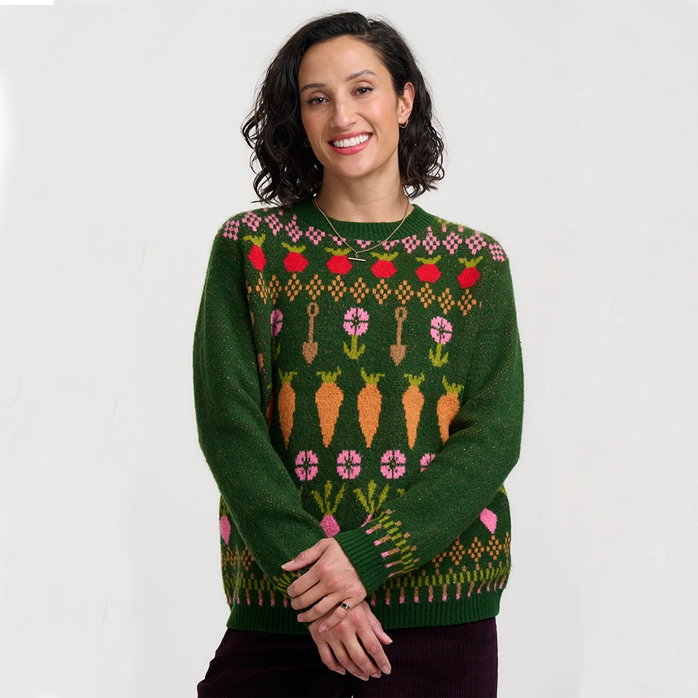 laverne-jumper-groen-koekkenhave-sugarhill-brighton-front ugarhill brighton laverne jumper green allotment κυπαρισσι πλεκτο γυναικειο πουλοβερ ladyfox