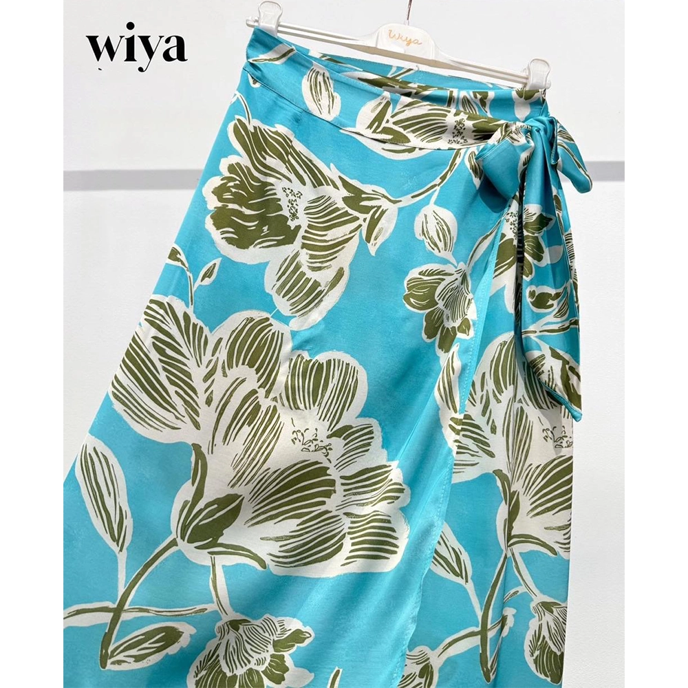 skirt12017bluefront3 Wiya κρουαζέ μάξι φούστα τυλιχτή με floral σχέδια κωδ. 12017 Ladyfox